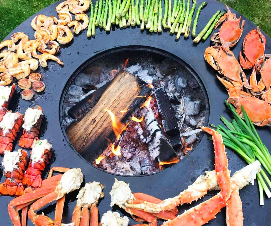 Circular Grill And Fire Pit - coolthings.us