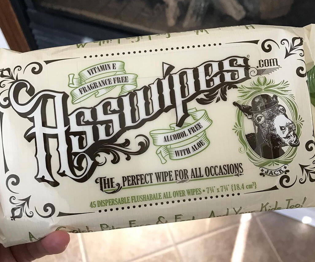 Asswipes Flushable Hygiene Wipes