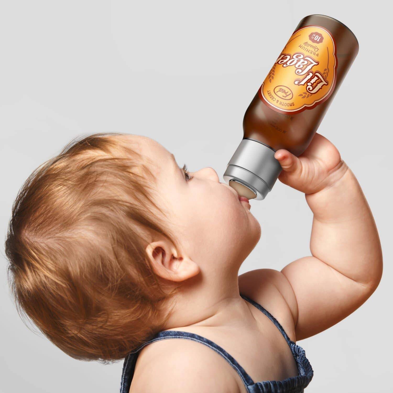 Beer Bottle Style Baby Bottle