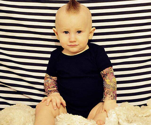 Baby Tattoo Sleeve Onesie