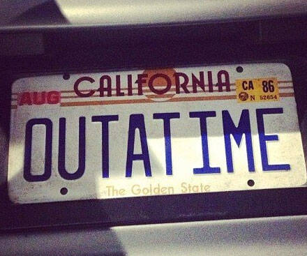 Back To The Future License Plate - //coolthings.us