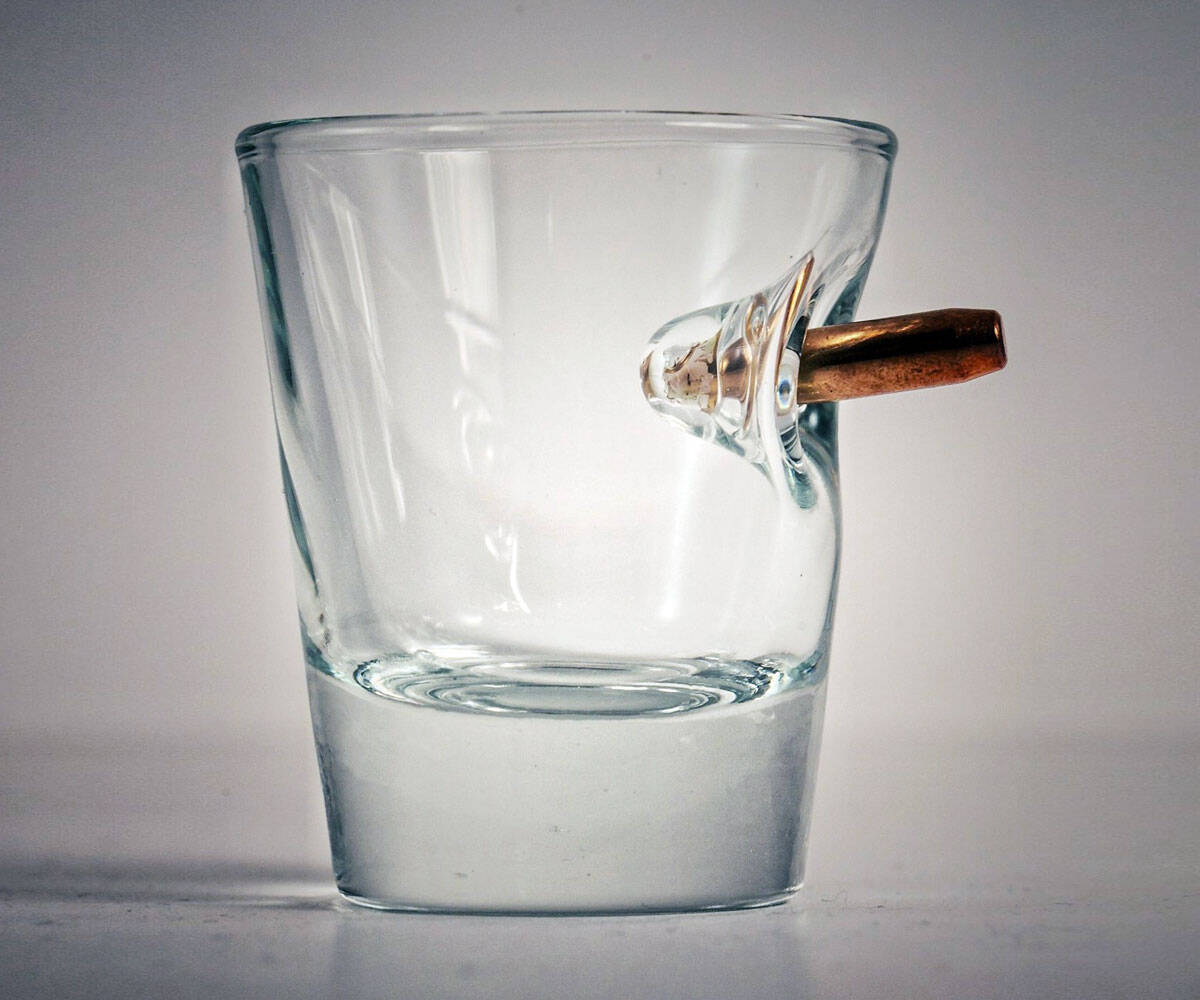 Bulletproof Shotglass - coolthings.us