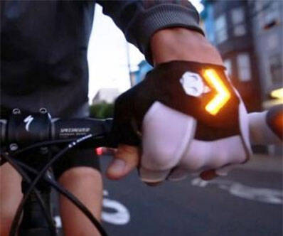 Turn Signal Bicycling Gloves