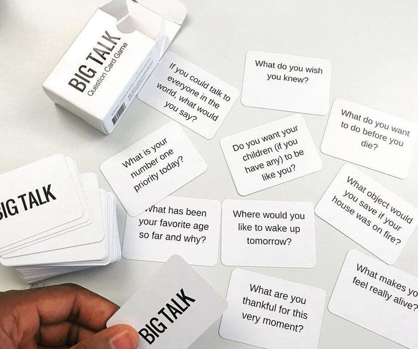 Big Talk Question Card Game - //coolthings.us