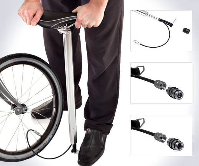 Bike Pump Seat Post - coolthings.us