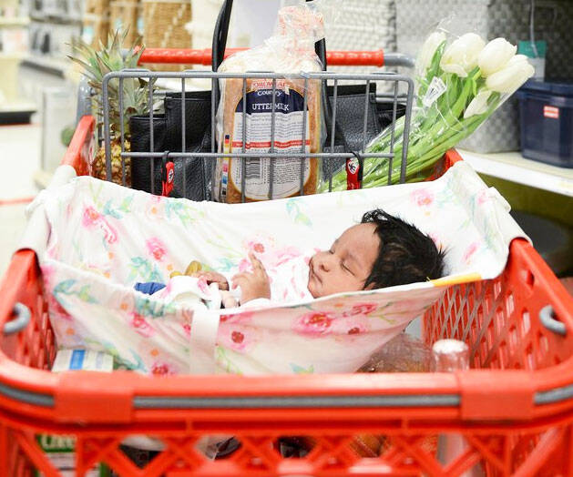 Shopping Cart Baby Hammock - //coolthings.us