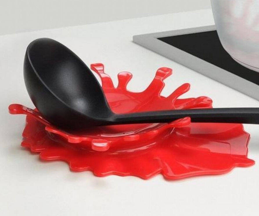 Blood Spatter Spoon Rest - coolthings.us