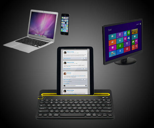 Bluetooth Multi-Device Keyboard - coolthings.us