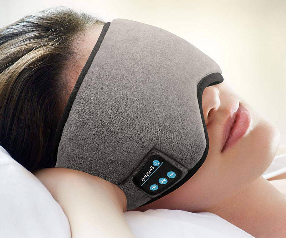 Bluetooth Sleeping Eye Mask Headphones - http://coolthings.us