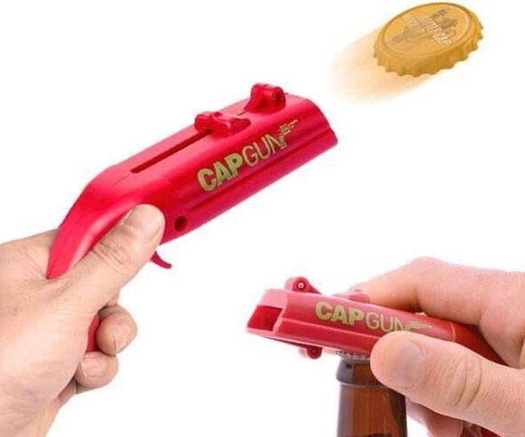 Bottle Cap Shooting Bottle Opener - coolthings.us