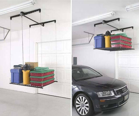 4' x 4' Cable-Lifted Storage Rack - coolthings.us