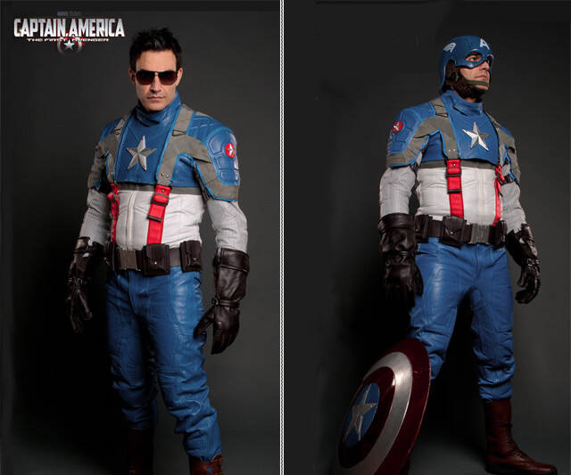 Captain America Motorcycle Suit