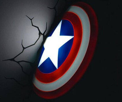 Captain America Shield Nightlight - coolthings.us