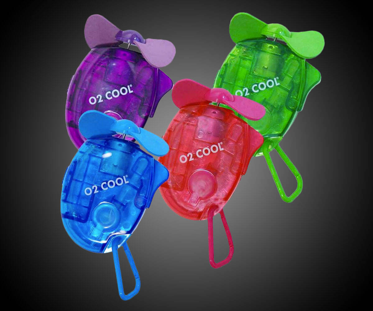 Water Misting Fan with Carabiner Clip - coolthings.us