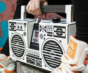 Cardboard Boombox