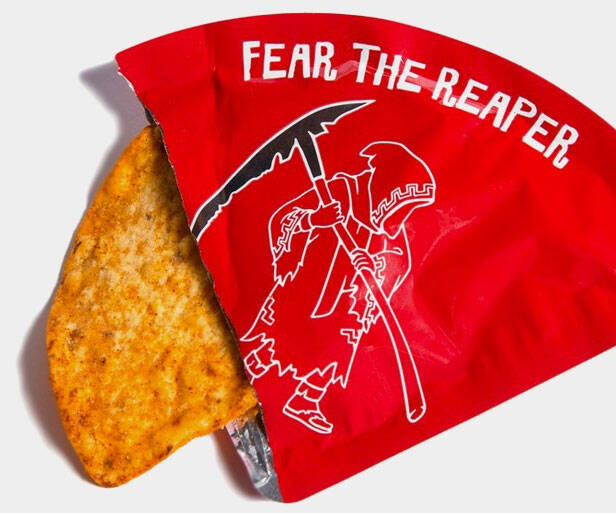 Carolina Reaper Tortilla Chip - //coolthings.us