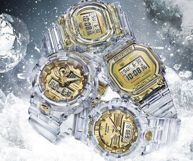 Casio G-Shock Skeleton Gold Watch - coolthings.us