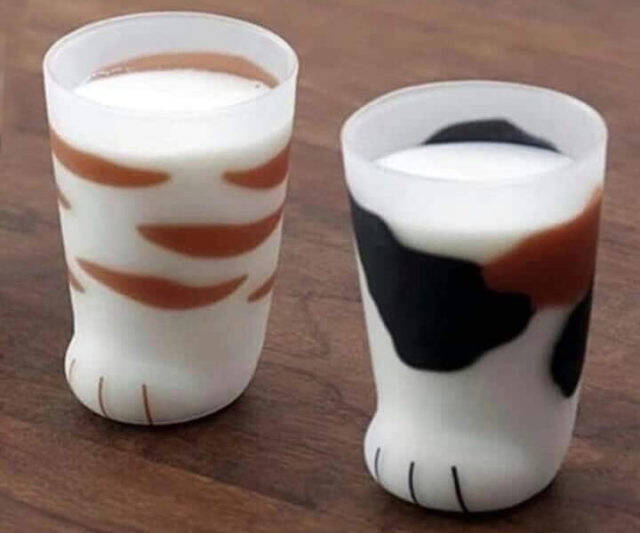 Cat Paw Frosted Glasses