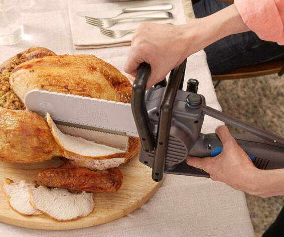 Electric Chainsaw Turkey Carving Knife - coolthings.us