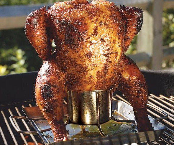 Beer-Can Chicken Rack & Drip Pan