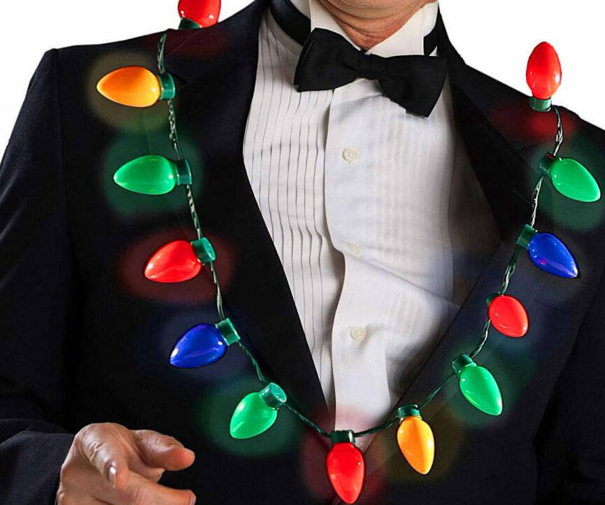 Christmas Light Bulbs Necklace