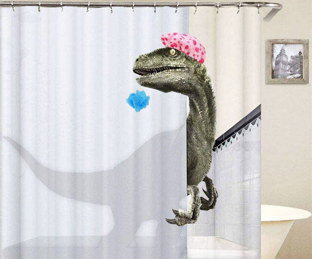 Clever Girl Raptor Shower Curtain