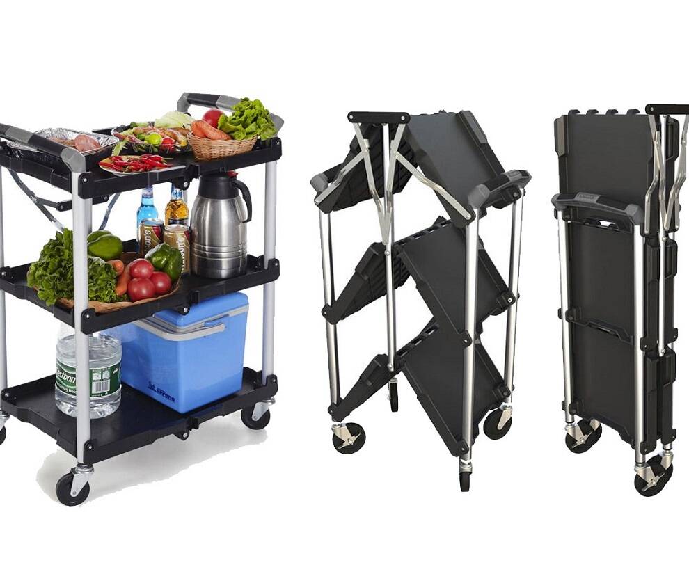 Collapsible Service Cart - //coolthings.us