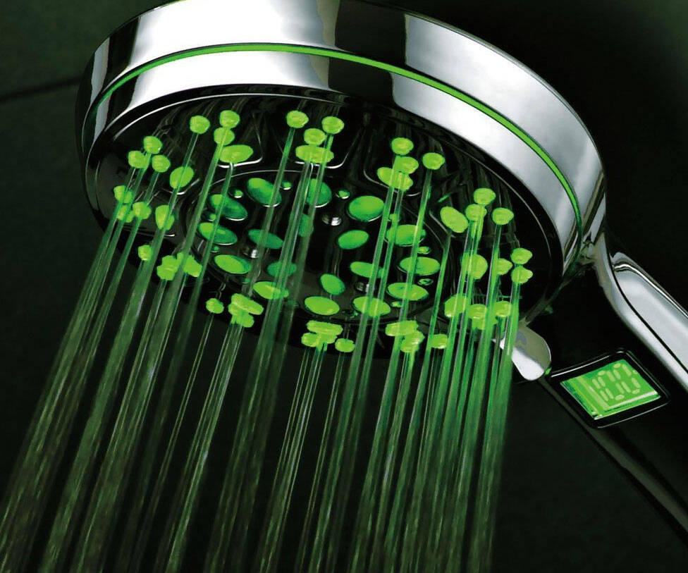 Temperature Reflective Shower Head - //coolthings.us