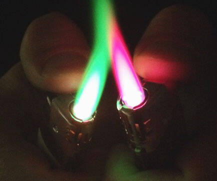Colored Flame Lighters - coolthings.us