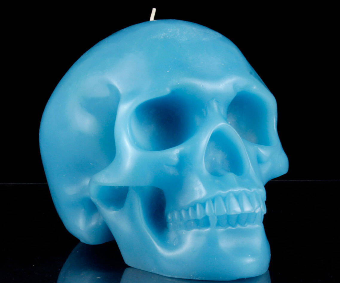 Colored Skull Candles