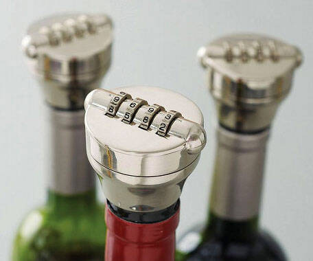 Combination Wine Bottle Lock - coolthings.us