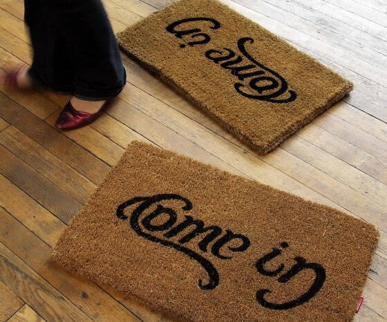 Come In Go Away Door Mat