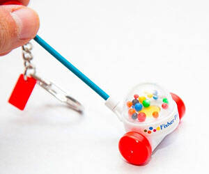 Corn Popper Toy Keychain