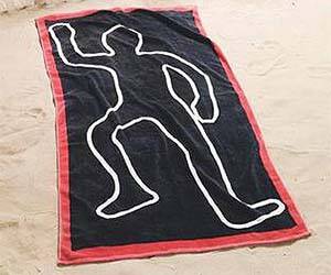 Crime Scene Beach Towel
