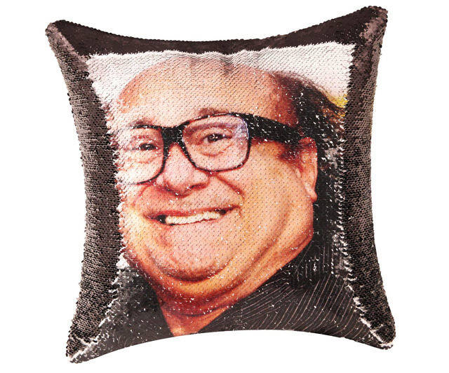 Danny Devito Sequin Reveal Pillow