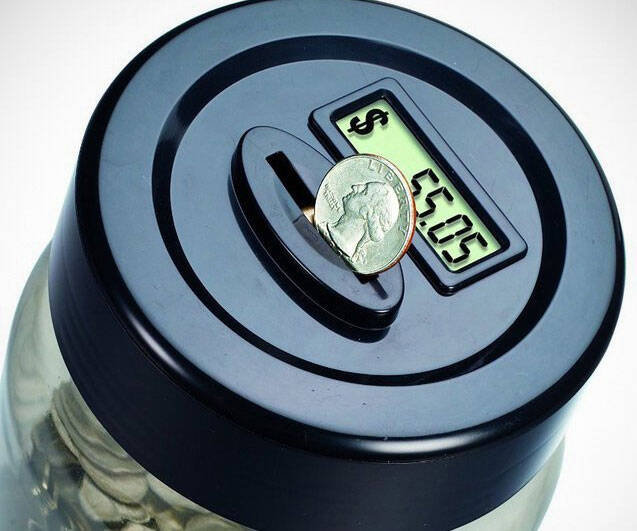 Digital Coin Counting Money Jar