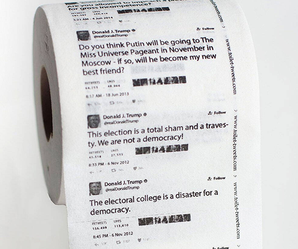 Donald Trump Tweets Toilet Paper