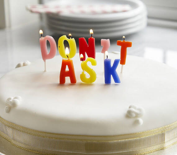 Don't Ask My Age Birthday Candles - coolthings.us