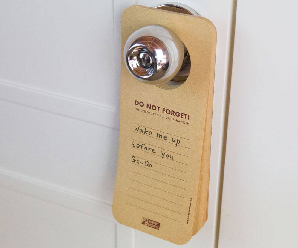 Doorknob Hanging Paper Memo Pads