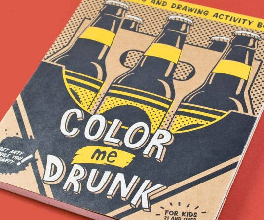 Drinking And Drawing Coloring Book - //coolthings.us