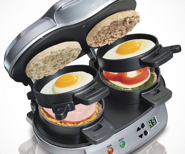 Dual Breakfast Sandwich Maker - //coolthings.us