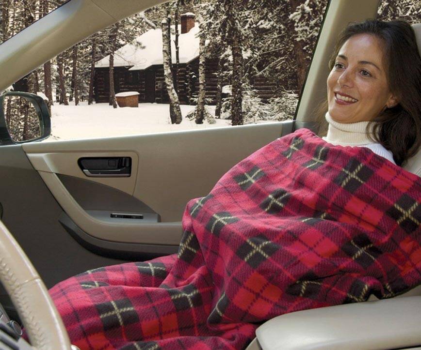Electric Heated Fleece Travel Blanket - coolthings.us