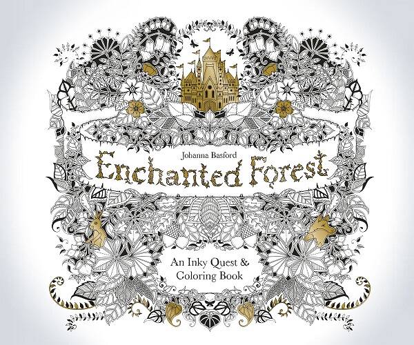 Enchanted Forest: An Inky Quest & Coloring Book