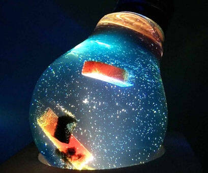 Abstract Artwork Light Bulbs