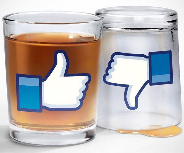 Facebook Like Shot Glasses - coolthings.us