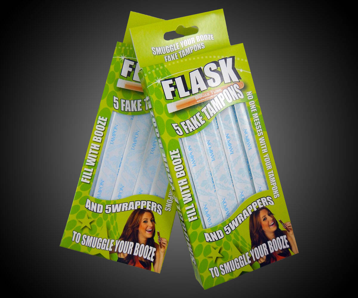 Fake Tampon Flasks - coolthings.us