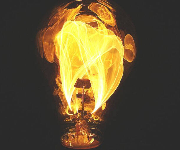 Fire Light Bulb - coolthings.us