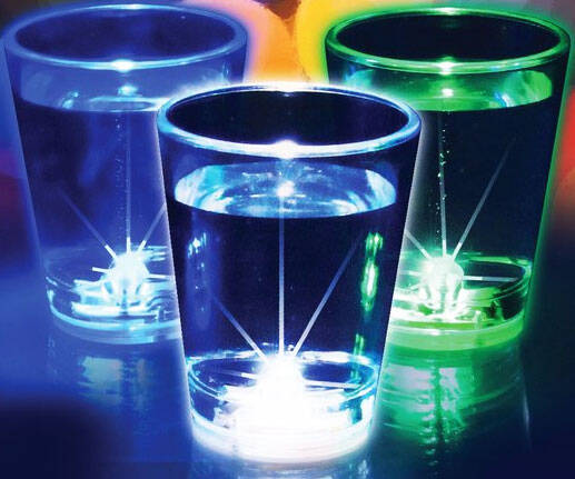 Flashing Shot Glasses - coolthings.us