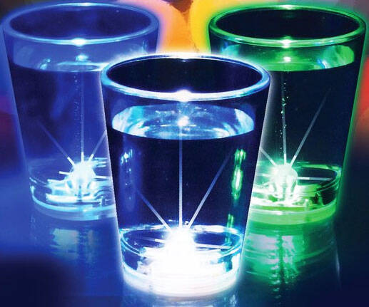 Flashing Shot Glasses