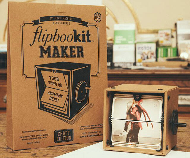FlipBooKit Maker Kit - DIY Hand-Cranked Movie - coolthings.us